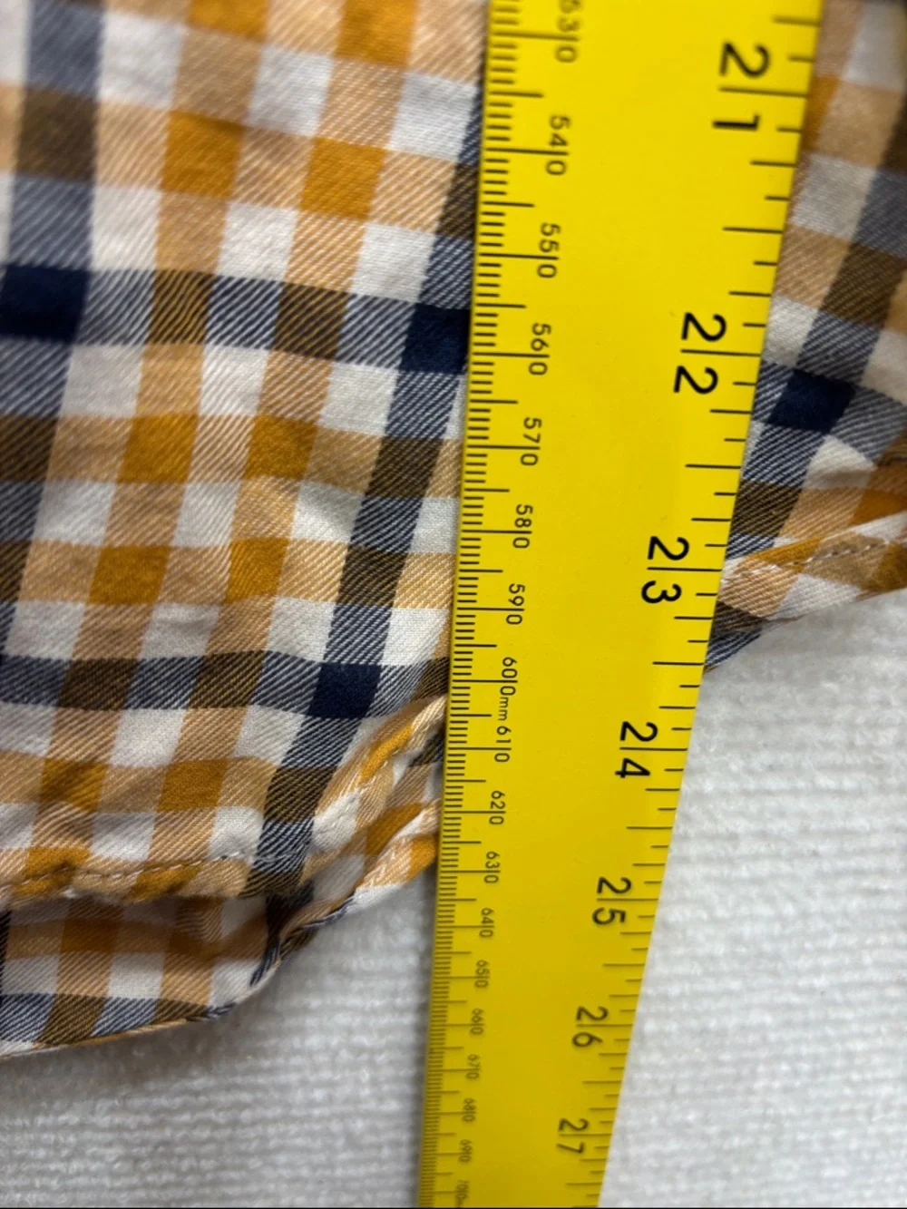 J Crew | 4 Plaid Button-Up Shirt in Mustard and Navy